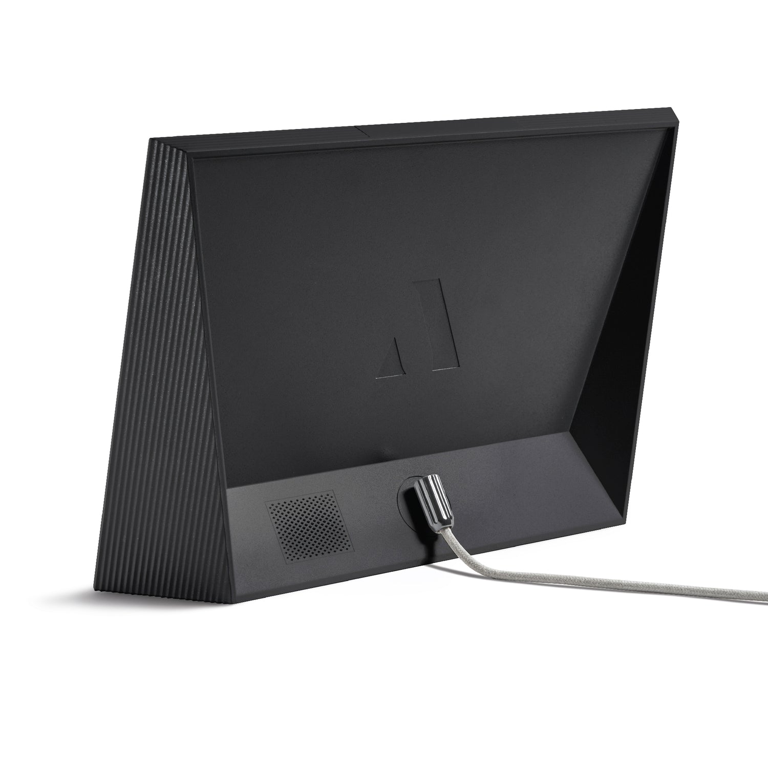 Carver by Aura Intelligenter digitaler Bilderrahmen 10,1 Zoll HD WLAN Gravel (Anthrazit) oder Clay (Lehm) mit weißem Passepartout