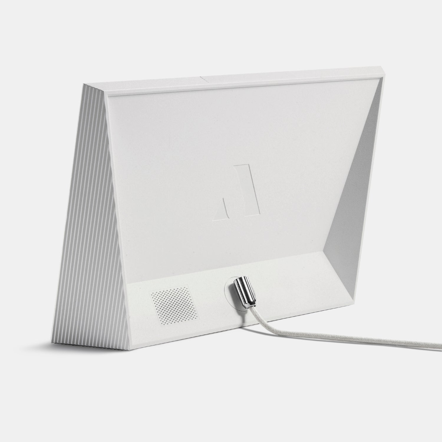 Carver by Aura Intelligenter digitaler Bilderrahmen 10,1 Zoll HD WLAN Gravel (Anthrazit) oder Clay (Lehm) mit weißem Passepartout