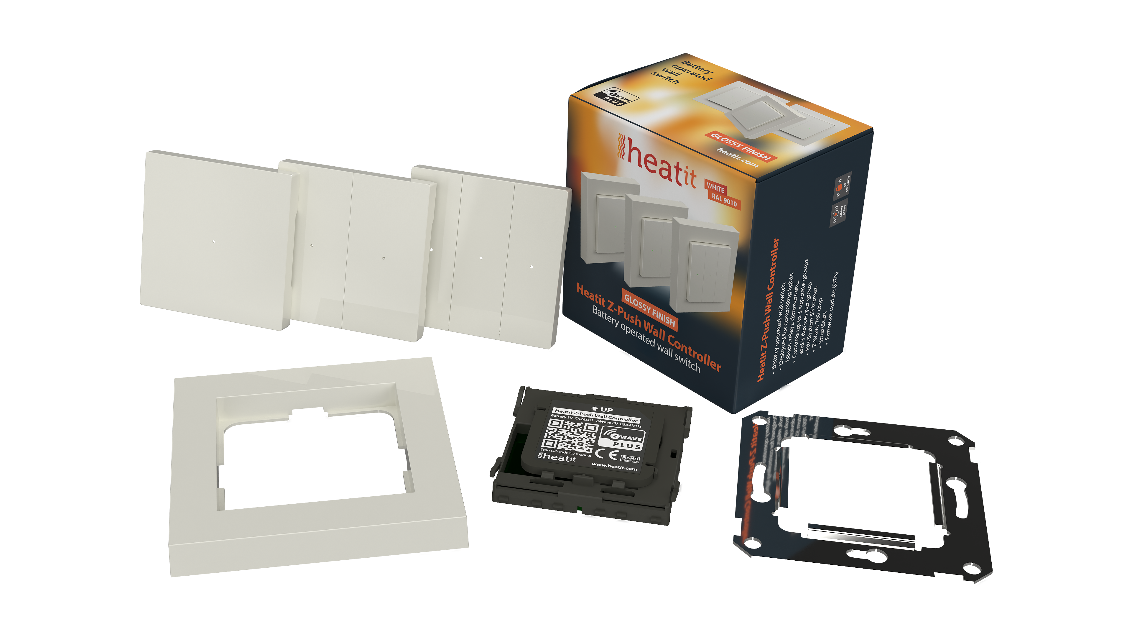 Heatit Z-Push Wall Controller Z-Wave 700er Serie