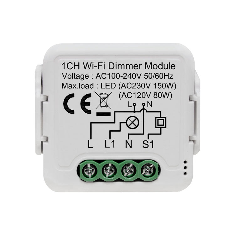 Netplus 1-channel Triac Dimmer WLAN Dimmer 1-Kanal SmartLife oder Tuya Smart App