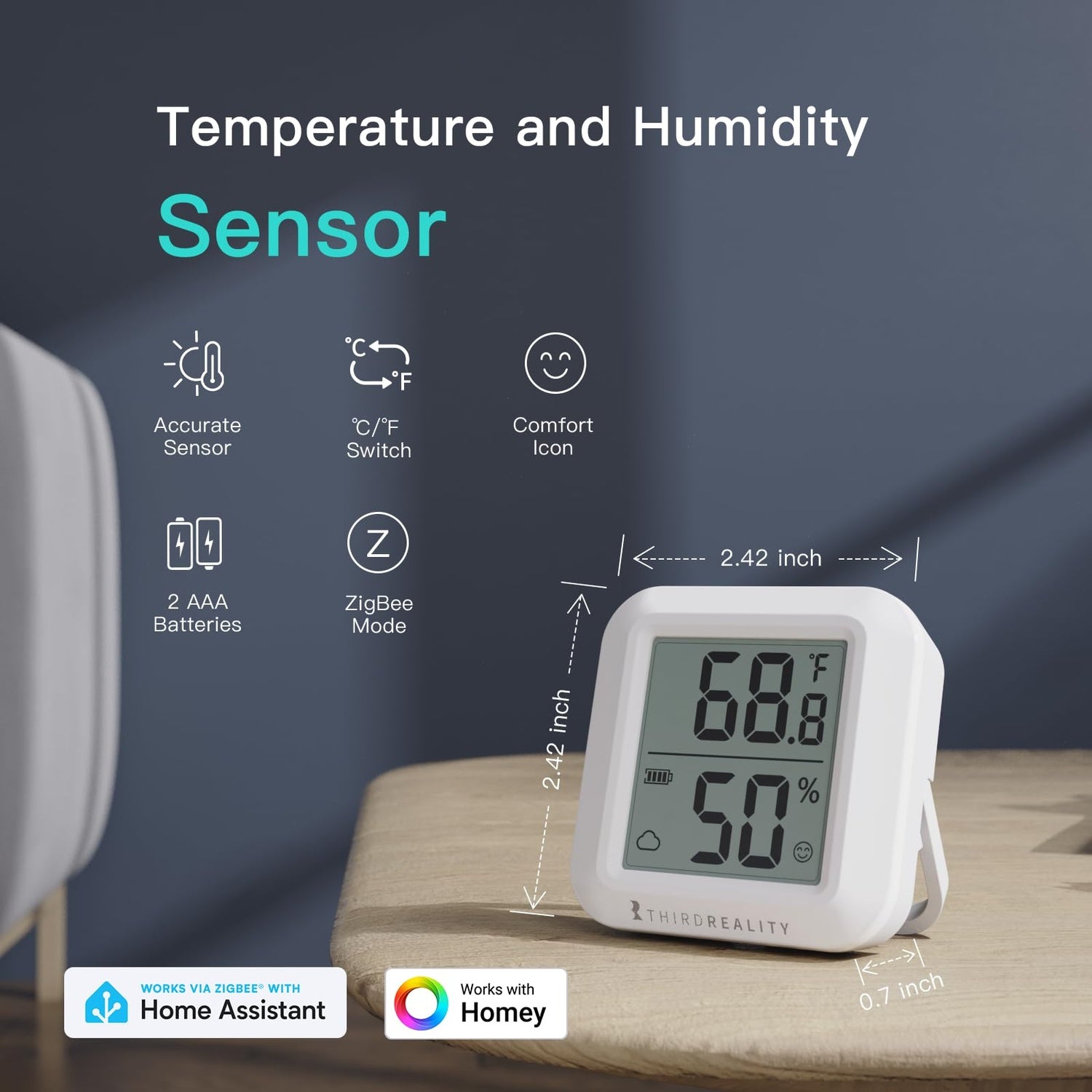 ThirdReality Temperature & Humidity Sensor (Zigbee)