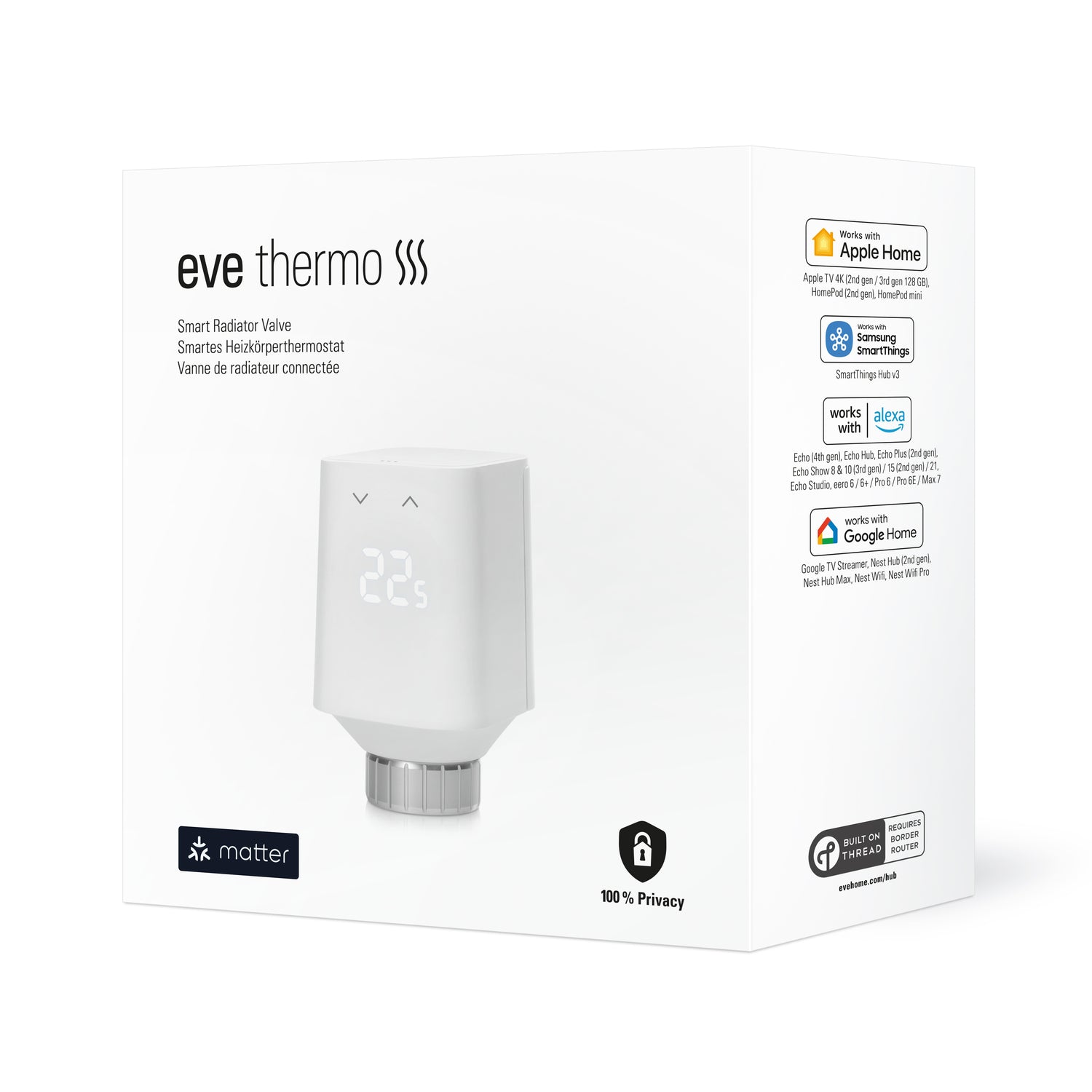 Eve Thermo Radiator Thermostat 5. Generation (Matter over Thread)