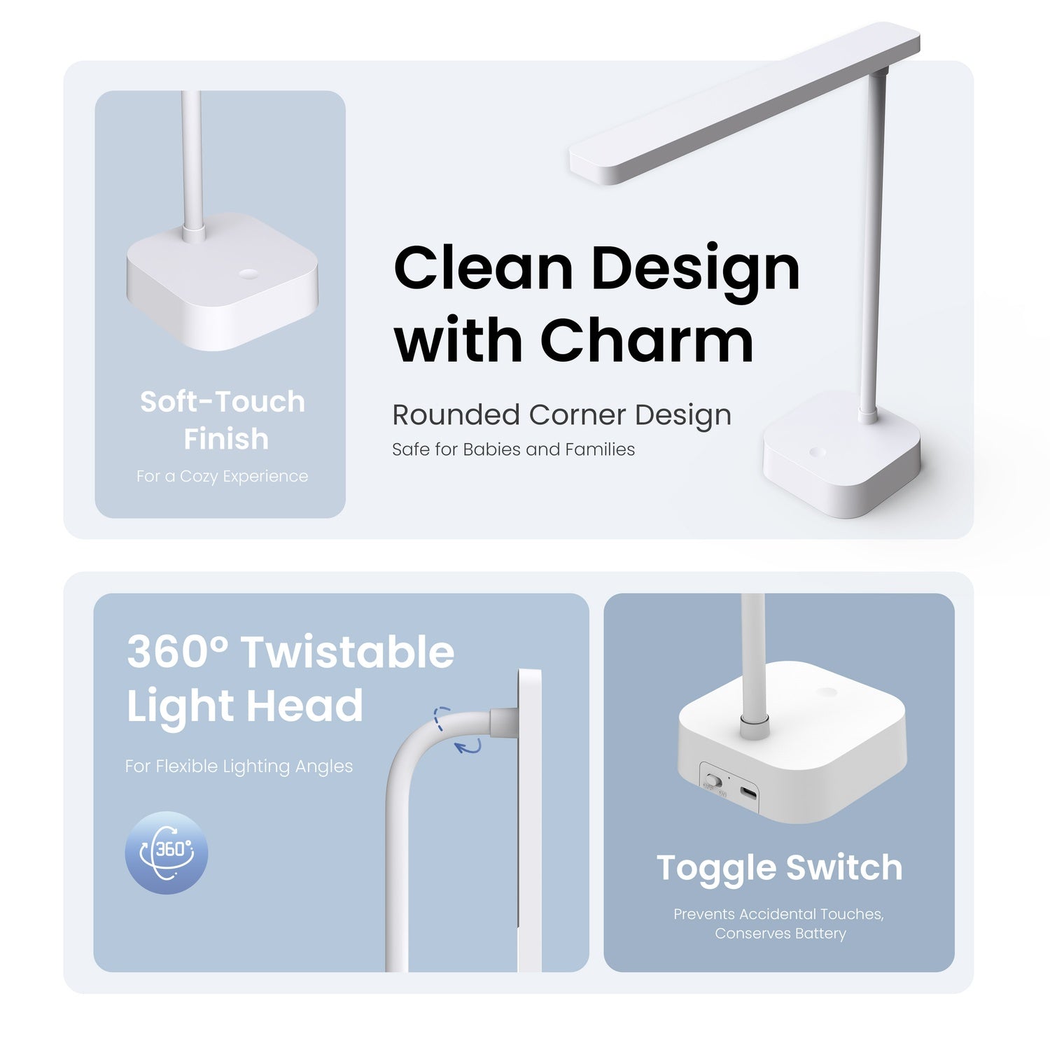 YEELIGHT Jasmine Rechargeable Desk Lamp Aufladbare Tischleuchte