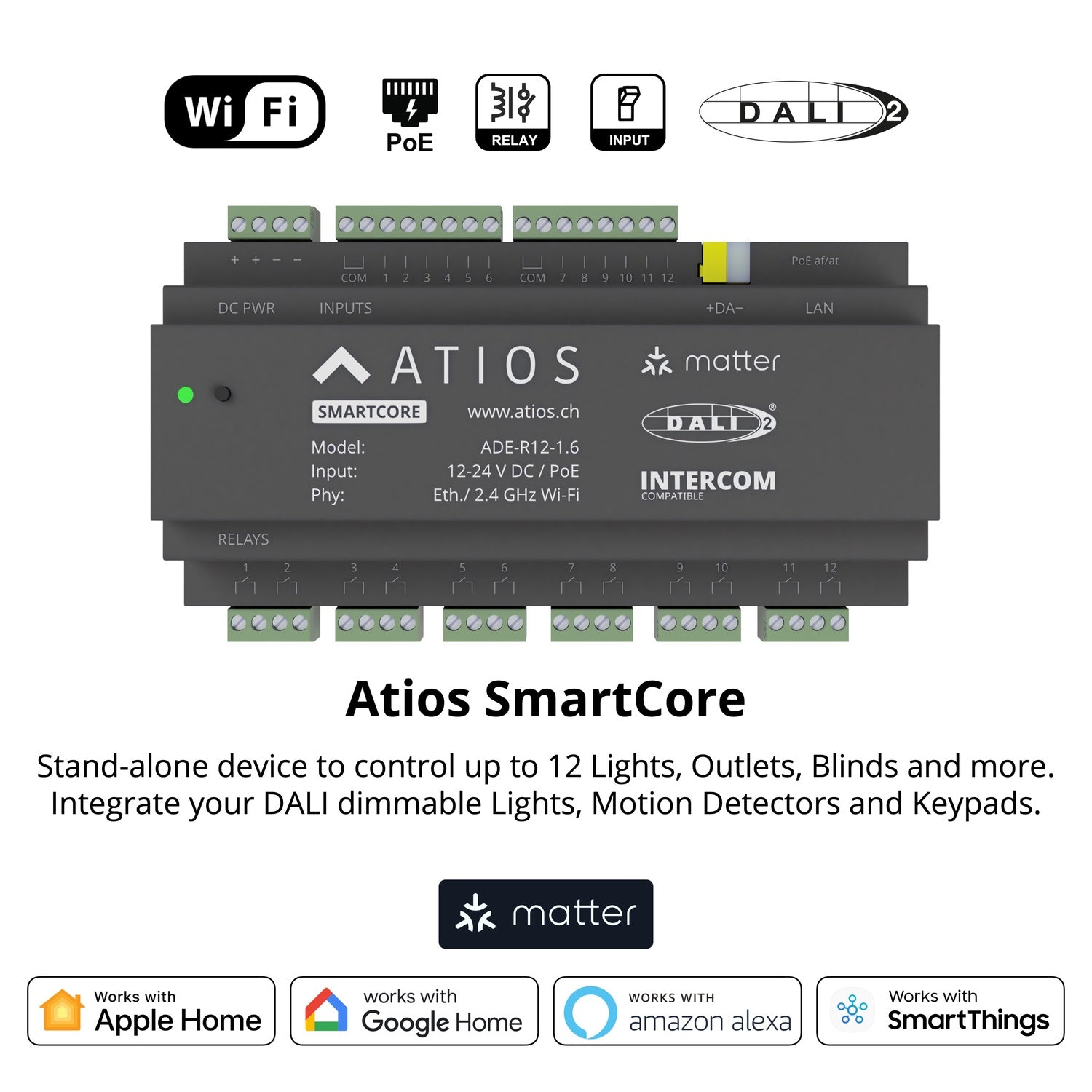 ATIOS KNX Bridge ADE-R12 (Matter over LAN)