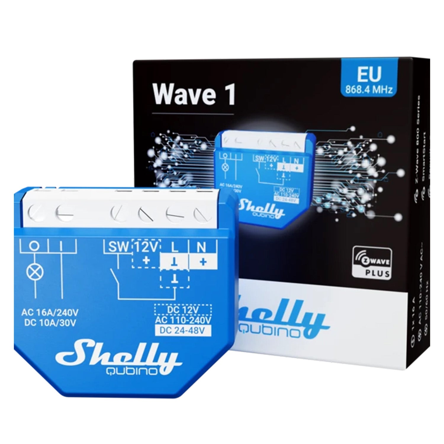 Shelly Qubino Wave 1 Relais 16A