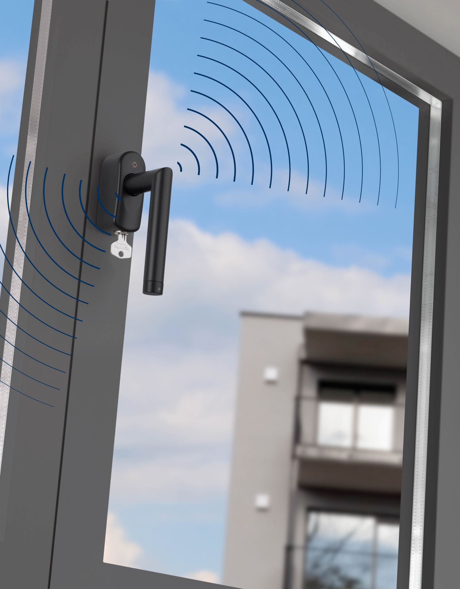 HOPPE Z-Wave eHandle Lockable ConnectSense Amsterdam 32mm