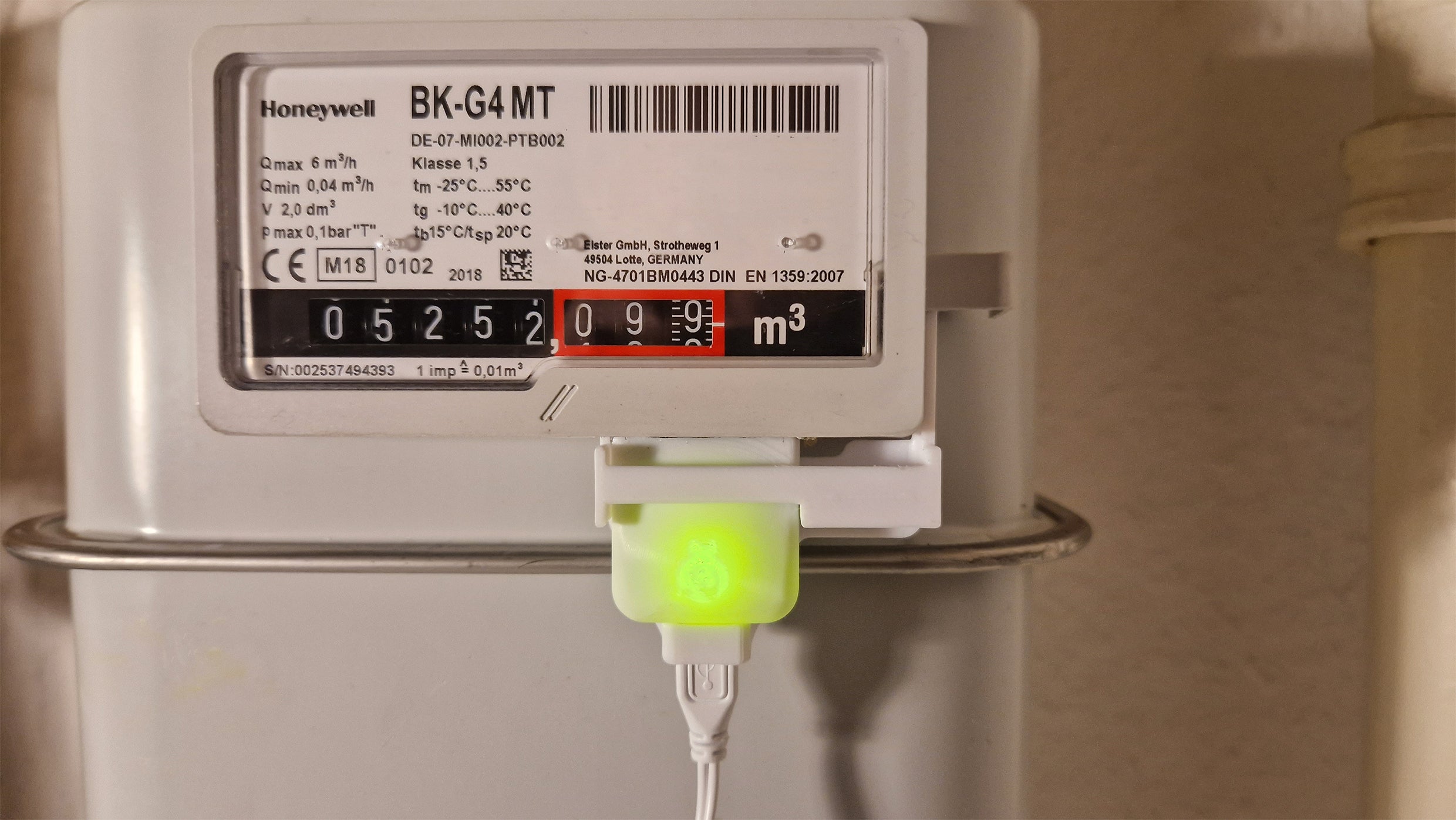 powerfox FLOW Gasverbrauch auslesen (Gaszähler Modul) PC202401