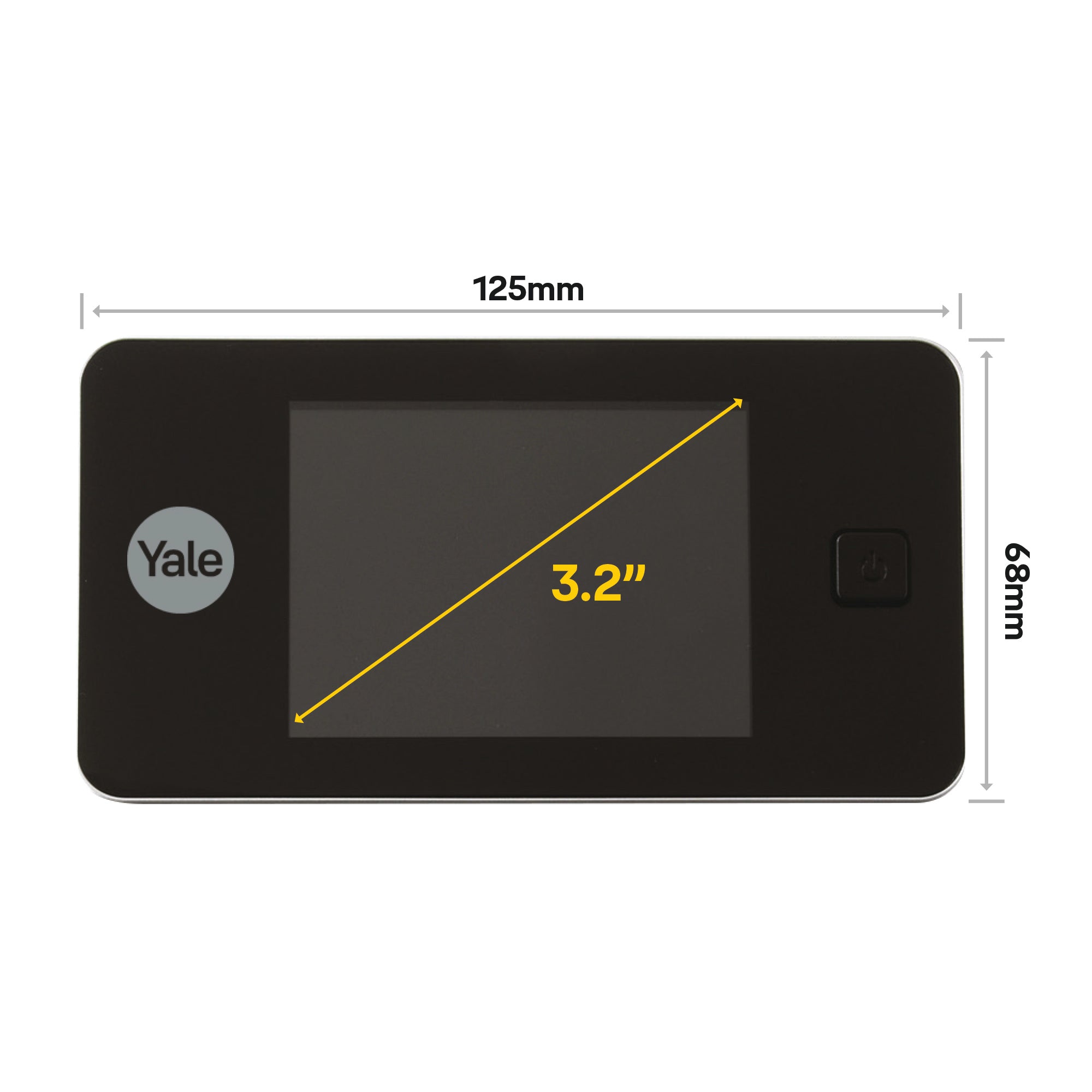 Yale Digital Door Spy DDV 500, 3,2" Display