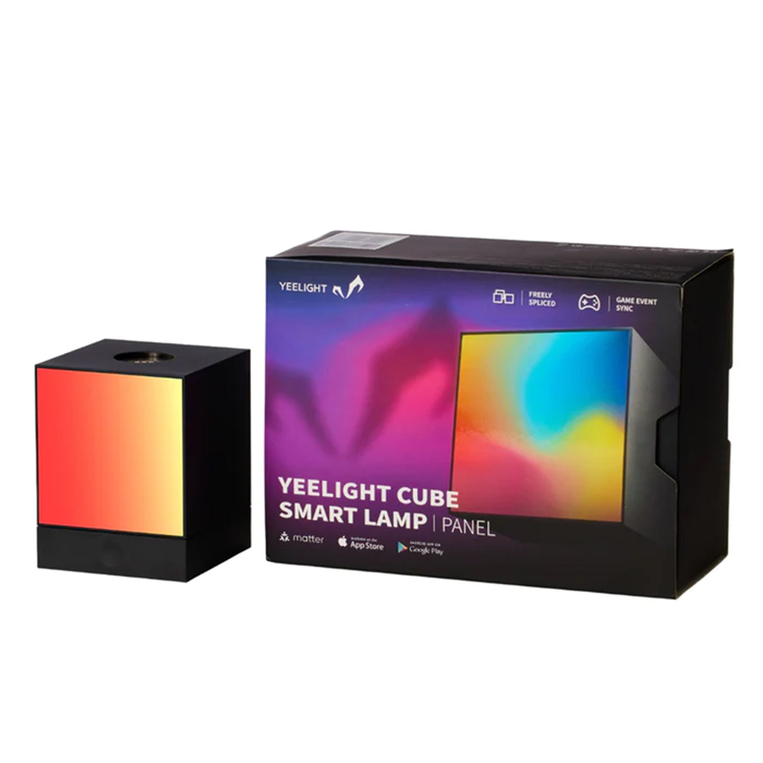 YEELIGHT Cube Smart Lamp - Light Gaming  Cube Panel und Basisstation WLAN matter