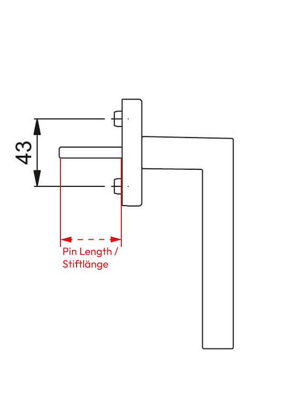 HOPPE Z-Wave eHandle ConnectSense Amsterdam 32-42mm