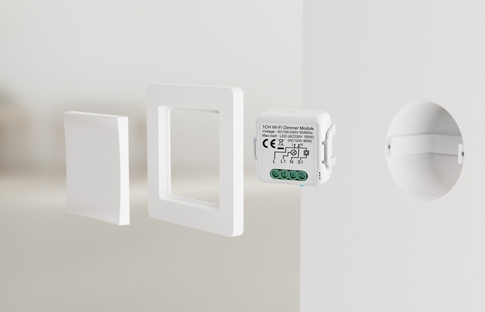 Netplus 1-channel Triac Dimmer WLAN Dimmer 1-Kanal SmartLife oder Tuya Smart App