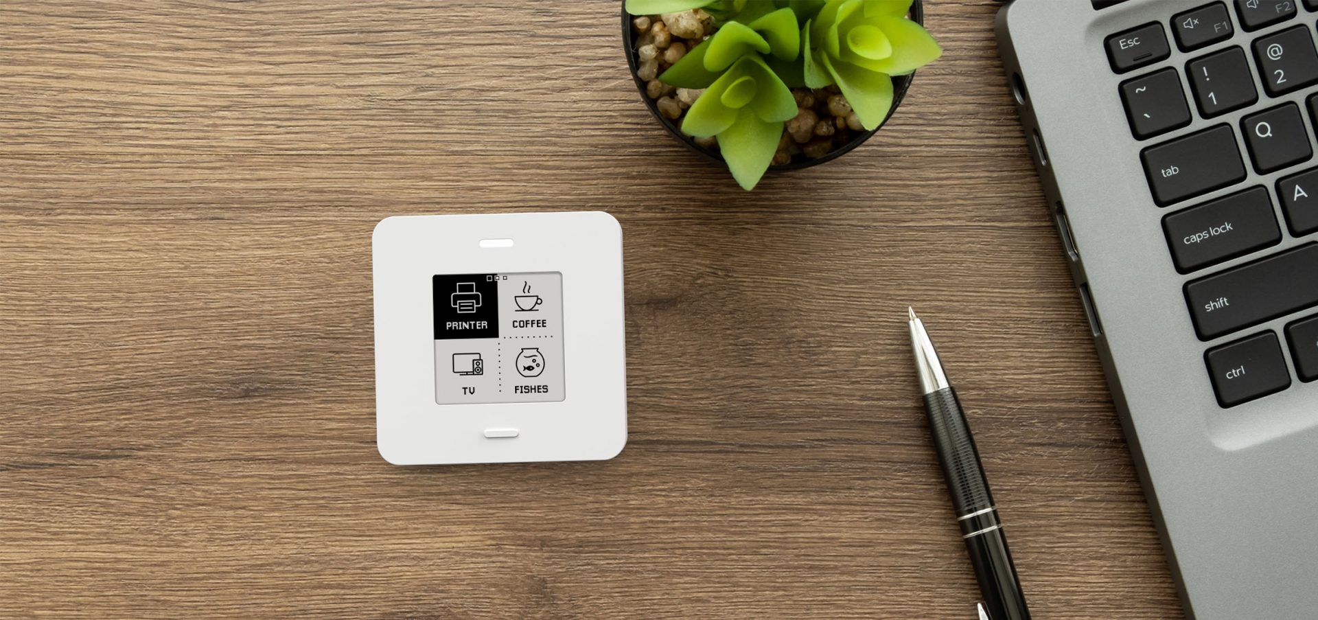 myStrom Button Max WLAN Smart Home Taster mit E-Paper Display und 4 Tasten