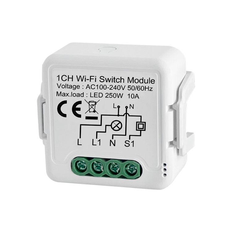 Netplus 1-channel Relay Switch 16A WLAN Schalter 1-Kanal Energiemessung SmartLife oder Tuya Smart App