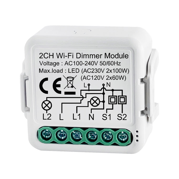 Netplus 2-channel Triac Dimmer WLAN Dimmer 2-Kanal SmartLife oder Tuya Smart App