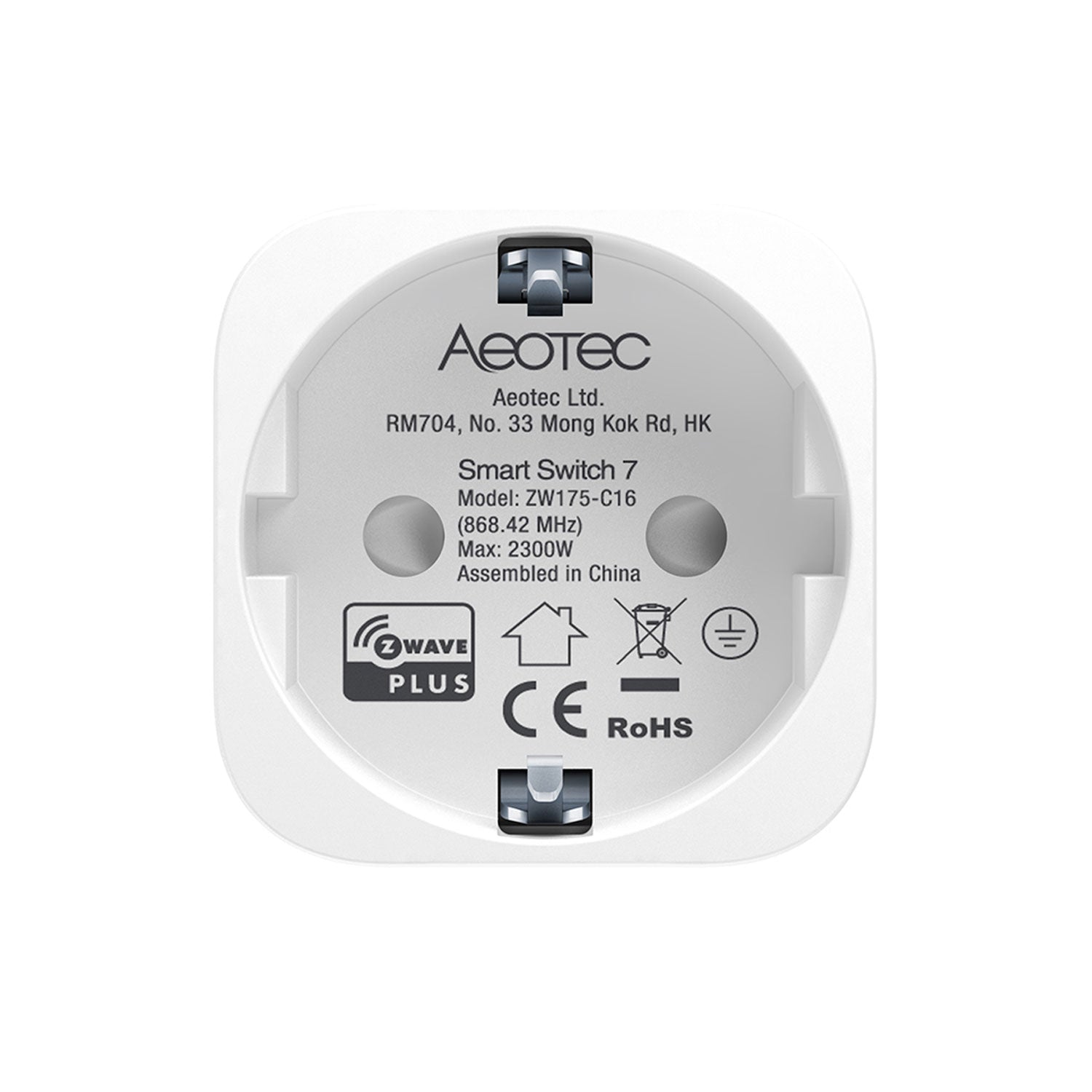Aeotec Smart Switch 7 Zwischenstecker Frontansicht