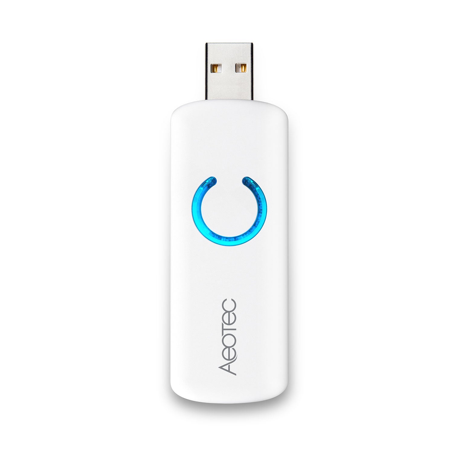 Aeotec USB Adapter mit Batterie Z-Stick GEN5+ Frontansicht