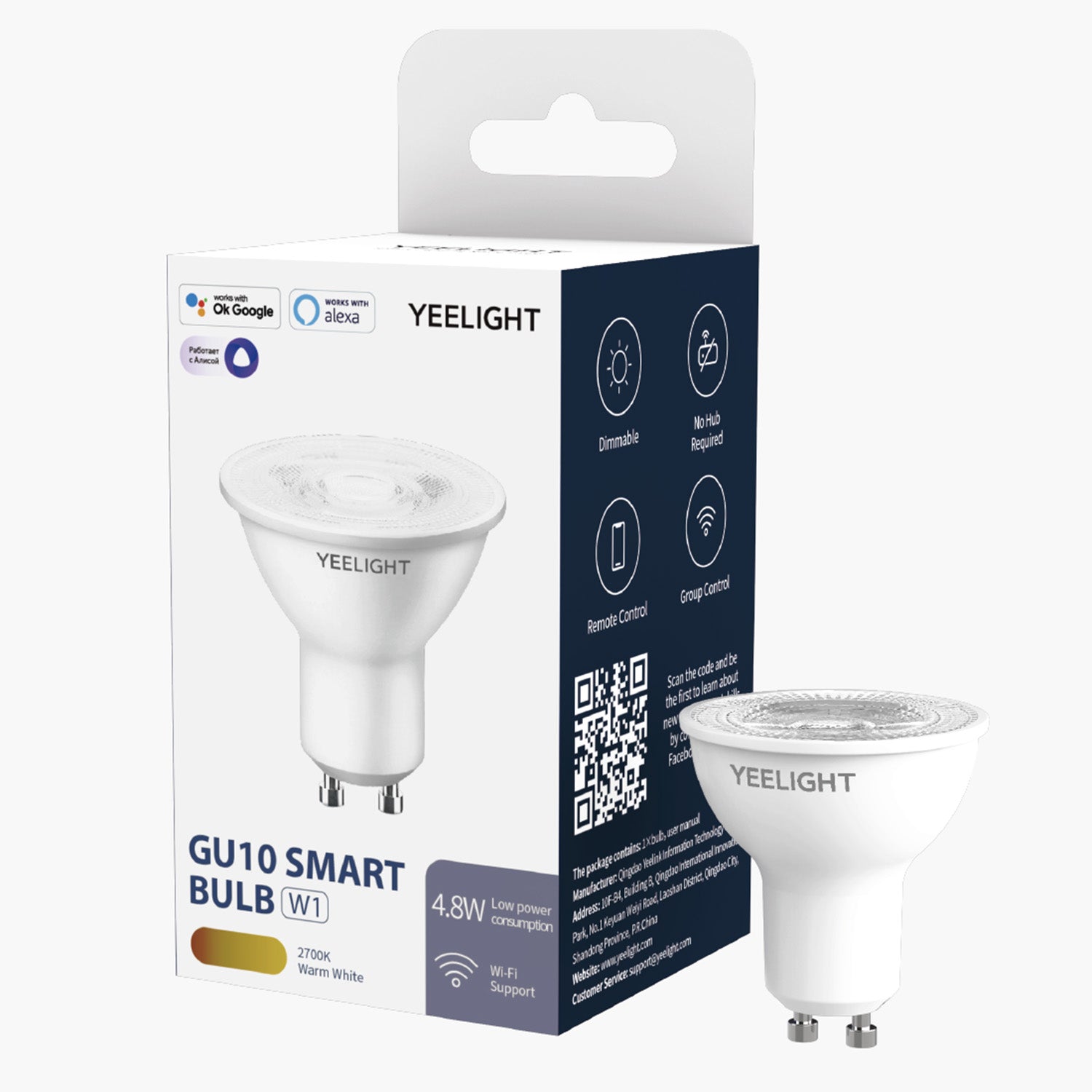 YEELIGHT LED GU10 Smart Bulb W1 Dimmbar WLAN