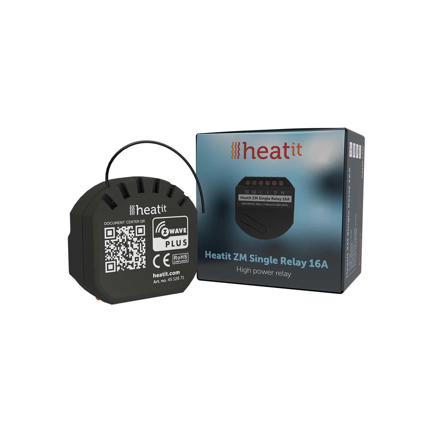 Heatit ZM Single Relay 16A Z-Wave 700er Serie