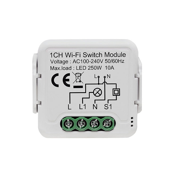Netplus 1-channel Relay Switch 10A WLAN Relais Schalter 1-Kanal SmartLife oder Tuya Smart App