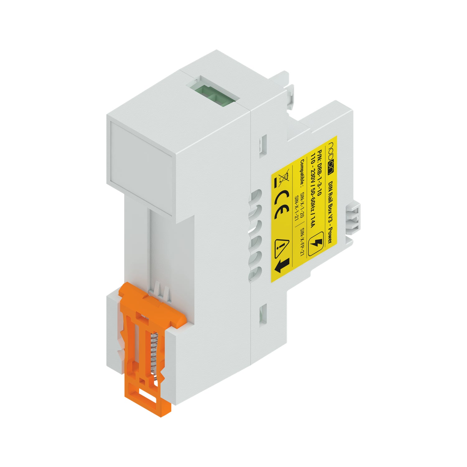 NodOn DIN Rail Box (Power) für Zigbee- oder EnOcean-Relaisschalter (5 Stück)