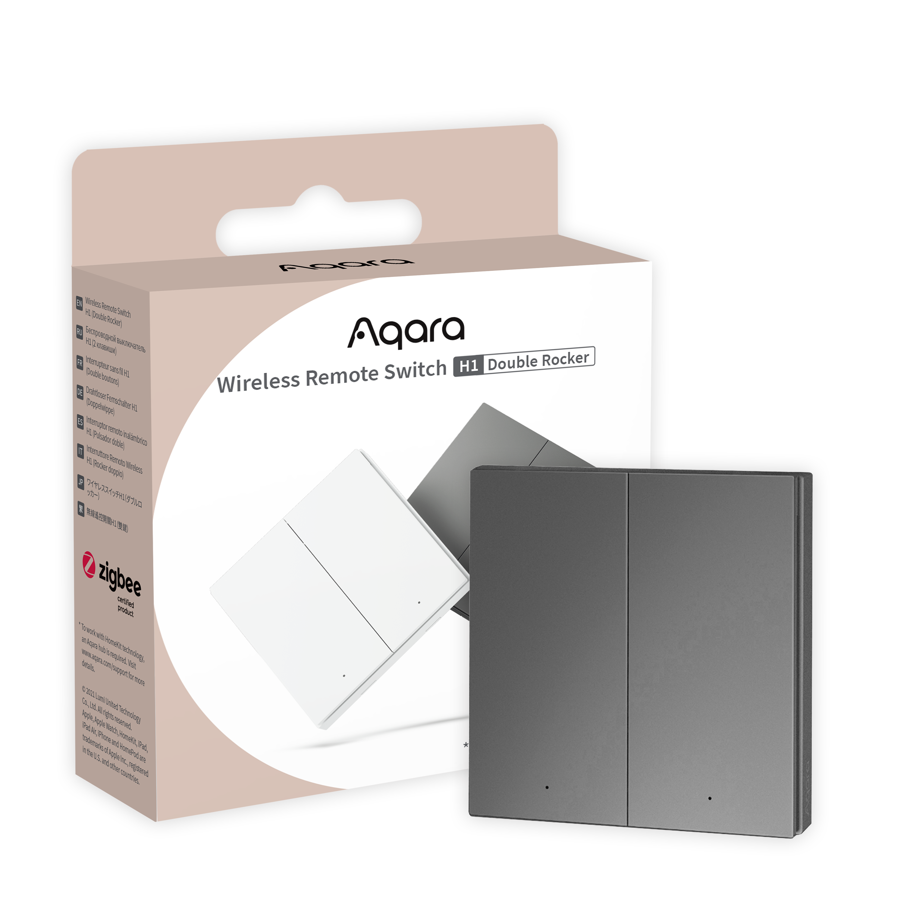 Aqara Wireless Switch H1 Doppelschalter (Zigbee)