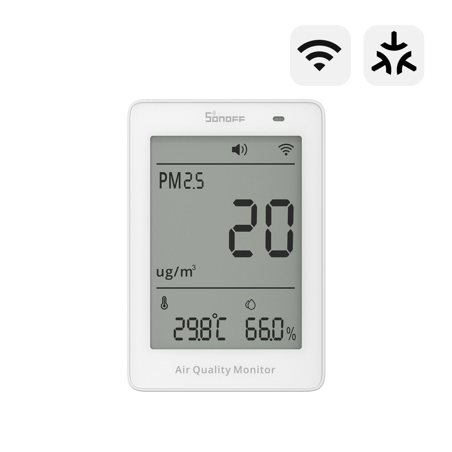 SONOFF AirGuard PM2.5 PM10 Luftqualitätsmonitor (Matter over WiFi)