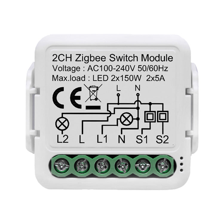 Netplus 2-channel Relay Switch Zigbee Relais Schalter 2-Kanal