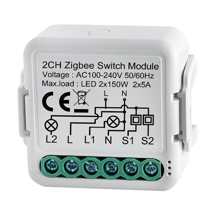 Netplus 2-channel Relay Switch Zigbee Relais Schalter 2-Kanal