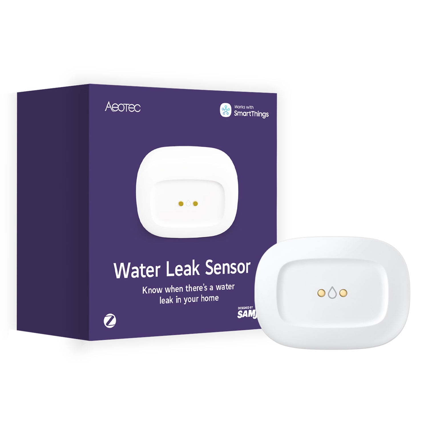 Aeotec SmartThings Waterleak Sensor Wassersensor Zigbee Verpackung