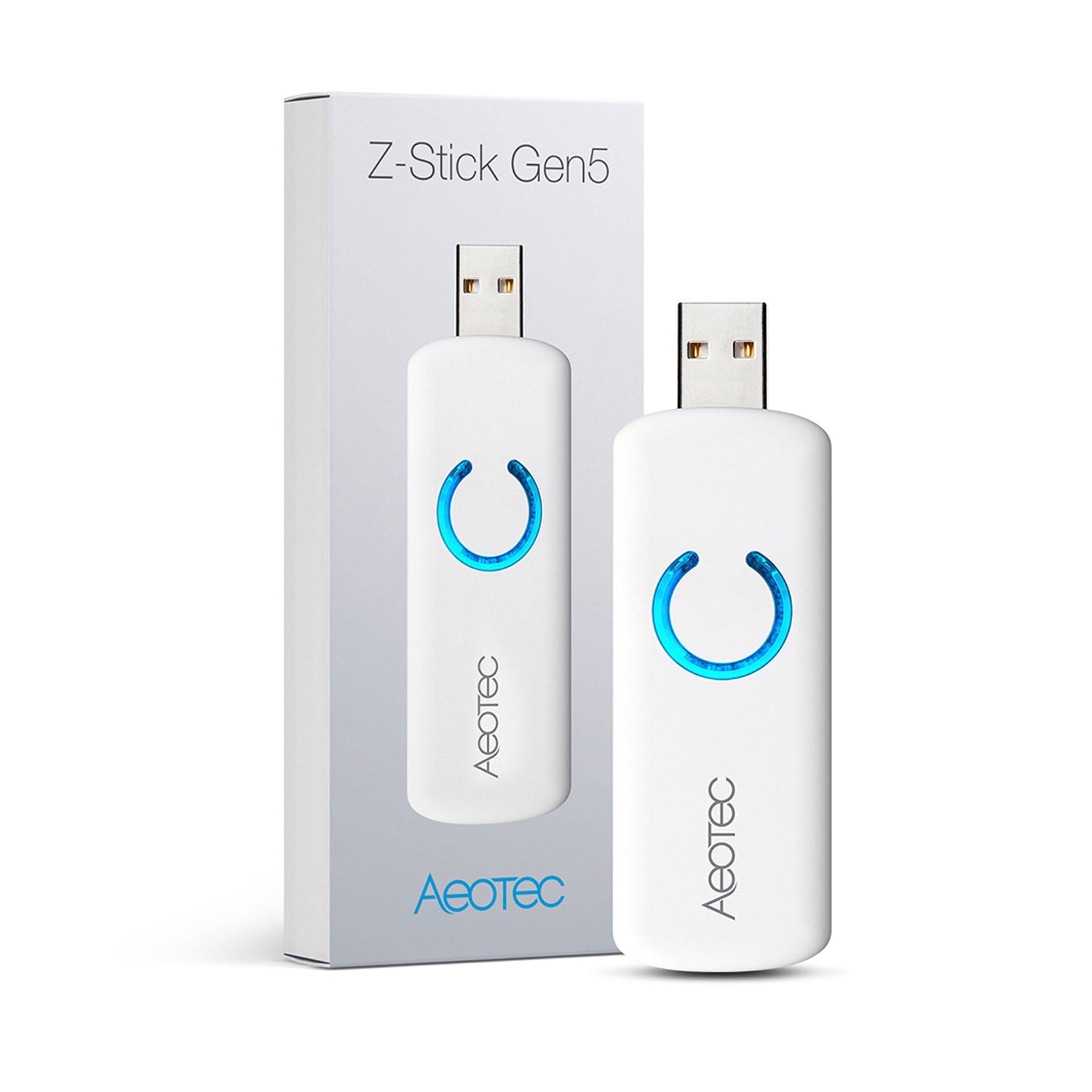 Aeotec USB Adapter mit Batterie Z-Stick GEN5 Verpackung