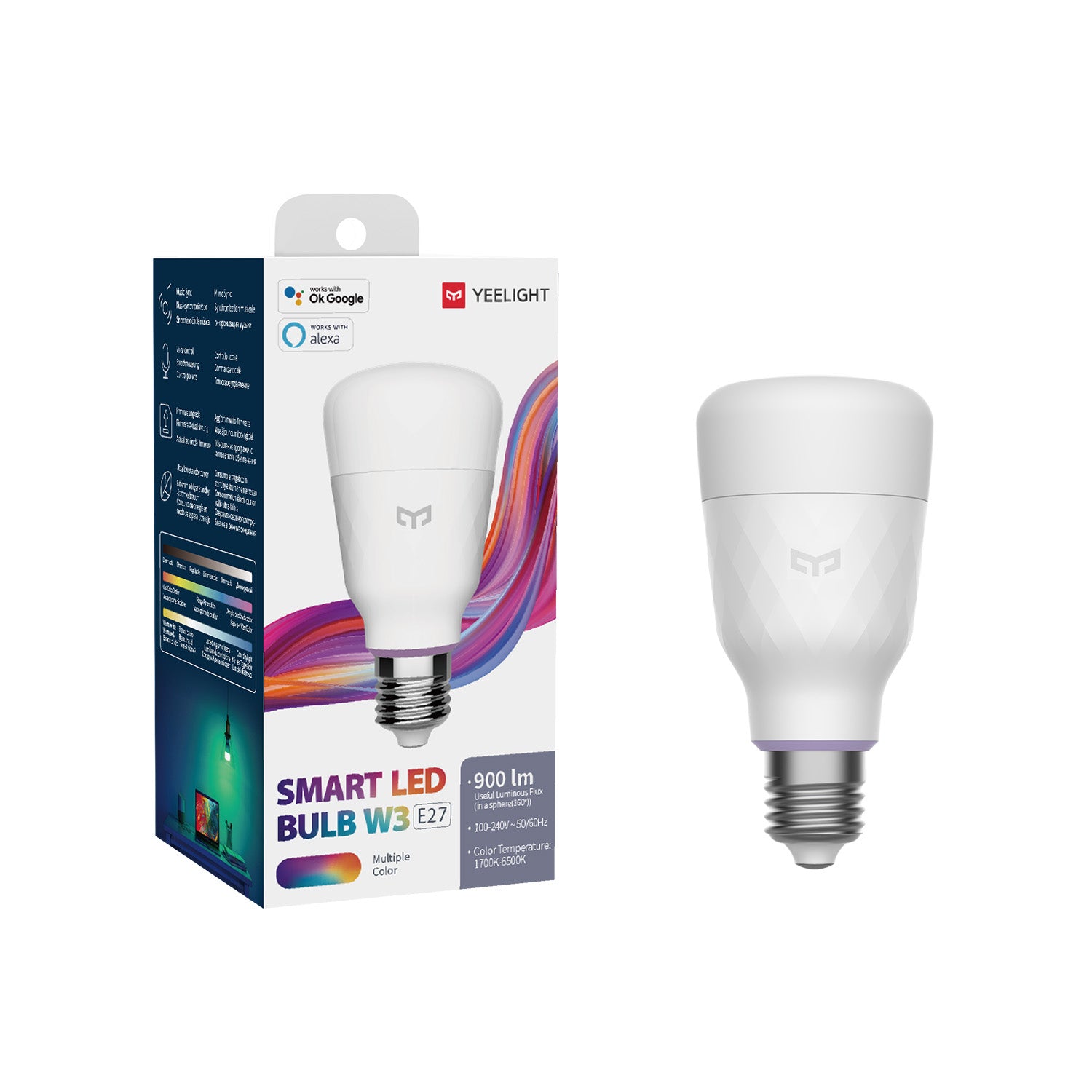 YEELIGHT LED Smart Bulb W3 Mehrfarbig WLAN (E27 Fassung)